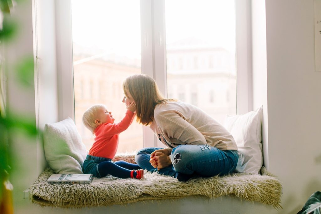 Window Seat for Reading with Child