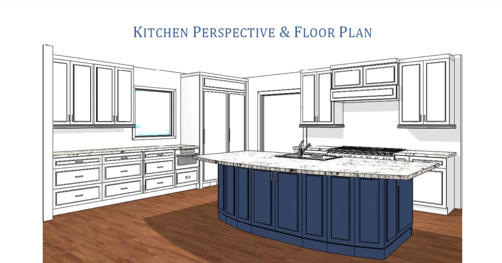 Kitchen Remodel with the Blue Island and White Cabinets Kitchen Cabinets for Home Remodel